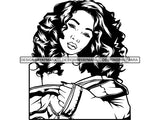 Afro Beautiful Black Woman SVG African American Ethnicity Afro Puffy Hairstyle Beauty Salon Queen Diva Classy Lady  Beautiful People Beauty Salon Princess