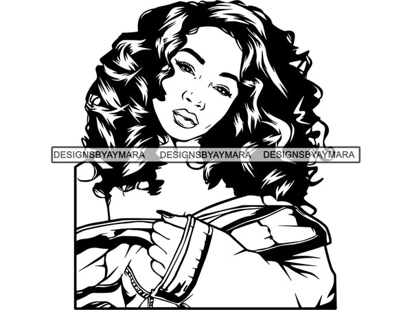 Afro Beautiful Black Woman SVG African American Ethnicity Afro Puffy Hairstyle Beauty Salon Queen Diva Classy Lady  Beautiful People Beauty Salon Princess