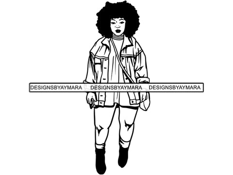 Afro Woman SVG African American Ethnicity Goddess Queen Diva Classy Beautiful Black Lady  .SVG .EPS .PNG Vector Clipart Cricut Circuit Cut Cutting