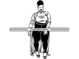 Afro Woman SVG BBW Big and Bougie African American Ethnicity Classy Lady Diva Queen .PNG .JPG .EPS .SVG Vector Clipart Clipart Cricut Circuit Cut Cutting