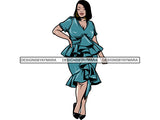 Afro Thick BBW Woman African American Ethnicity Afro Puffy Hair Queen Diva Classy Lady  Beautiful Big And Bougie  PNG JPG EPS Vector Clipart