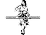 Afro Woman SVG BBW Big and Bougie African American Ethnicity Classy Lady Diva Queen .PNG .JPG .EPS .SVG Vector Clipart Clipart Cricut Circuit Cut Cutting