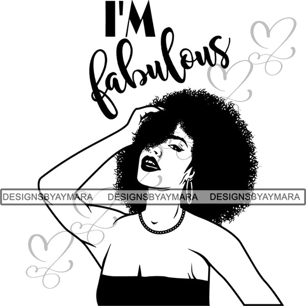 Afro Woman SVG Free Cut Files For Silhouettes and Cricut