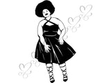 Afro Beautiful Black Woman SVG African American Ethnicity Afro Puffy Hairstyle Beauty Salon Queen Diva Classy Lady  Beautiful People Beauty Salon Princess