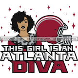 Atlanta Diva Football Team SVG Cutting Files For Silhouette Cricut and More