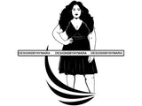 Beautiful Big Woman SVG BBW Big and Bougie Fabulous Goddess Queen Diva Classy Lady .SVG .EPS .PNG.JPG Vector Clipart Digital Cricut Circuit Cut Cutting