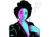 Afro Beautiful Black Woman SVG African American Ethnicity Afro Puffy Hairstyle Beauty Salon Queen Diva Classy Lady  Beautiful People Beauty Salon Princess