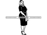 Afro Woman SVG BBW Big and Bougie African American Ethnicity Classy Lady Diva Queen .PNG .JPG .EPS .SVG Vector Clipart Clipart Cricut Circuit Cut Cutting