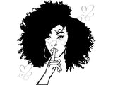 Afro Beautiful Black Woman SVG African American Ethnicity Afro Puffy Hairstyle Beauty Salon Queen Diva Classy Lady  Beautiful People Beauty Salon Princess