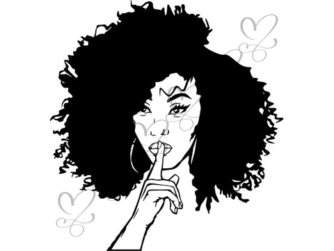 Afro Beautiful Black Woman SVG African American Ethnicity Afro Puffy Hairstyle Beauty Salon Queen Diva Classy Lady  Beautiful People Beauty Salon Princess