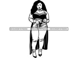 Afro Beautiful Black Woman SVG BBW African American Ethnicity Afro Puffy Hairstyle Beauty Salon Queen Diva Classy Lady  .SVG .EPS .PNG Vector Clipart Digital Cricut Circuit Cut Cutting