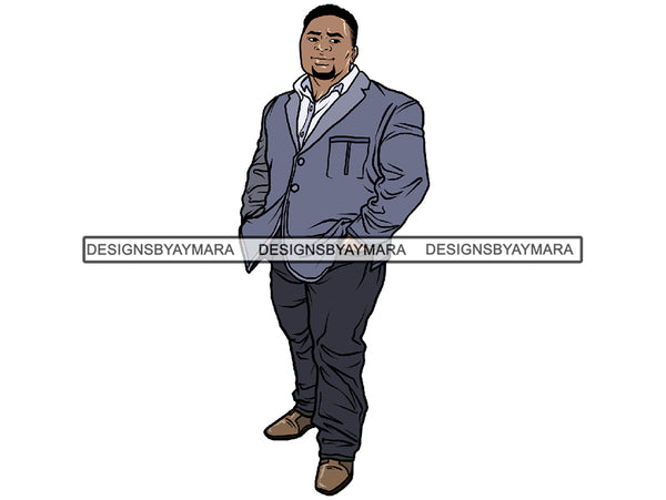 Afro Big and Tall Man #13 PNG Files For Print