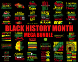 Bundle Black History Month Mega Bundle For Commercial Use PNG SVG JPG Print Cutting Digital Download Art Digital Tshirt Logo Sublimation Cricut Clipart Artwork Illustration