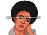 Afro Woman SVG African American Ethnicity fabulous Glamour Black Classy Lady Fashion Afro Puffy Hairstyle Beauty Salon Queen Diva Classy Lady  Beautiful People Princess