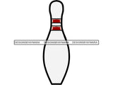 Bowling King Winner Sport Champion Varsity Player Game Ball Crown Gold Strike Trophy Tournament .PNG .SVG Clipart Vector Cricut Cut Cutting