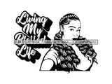 Afro Woman SVG Braids Dreads Hairstyle Nubian Melanin Black Queen African American Ethnicity .SVG .EPS .PNG Vector Clipart Cricut Circuit Cut Cutting