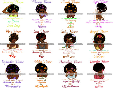 Bundle 12 Birthday Diva Celebration Happiness Cumpleanos SVG JPG PNG Vector Clipart Cricut Silhouette Cut Cutting