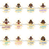 Bundle 12 Birthday Diva Celebration Happiness Cumpleanos SVG JPG PNG Vector Clipart Cricut Silhouette Cut Cutting
