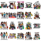 Bundle 20 Ladies Getaway Vacation Trip Travel Adventure Best Friends Forever Buddy Sister Divas Melanin Girlfriends SVG Files For Cutting and More!