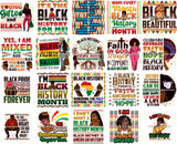 Bundle 20 I'm Black History Month Quotes Proud Roots African American Culture Celebration Melanin Pride SVG Clipart Vector Designs Cutting Files For Circuit Silhouette Cricut and More!
