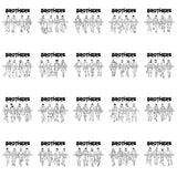 Bundle 20 Brothers Best Friend Family Love Friendship Buddy Man Handsome Men Melanin African American Male PNG JPG SVG Cutting Files For Silhouette Cricut and More!
