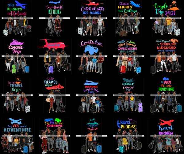 Bundle 20 Couple Trips Soulmates What Happened On Couple Weekend Couple Getaway Vacation Mode Honeymoon PNG JPG SVG Cutting Files For Silhouette Cricut and More!