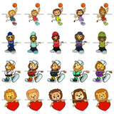 Bundle 20 Cute Lion Basketball Player Heart Fashion Gangster Animal SVG JPG PNG Vector Designs Clipart For Cricut Silhouette Cut Cutting and More!