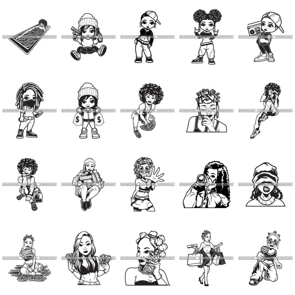 Bundle 20 Bathtub Full Of Money Hustler Lola Boombox Radio Luxury Lifestyle Designs For T-Shirt and Other Products SVG PNG JPG Cutting Files For Silhouette Cricut and More!