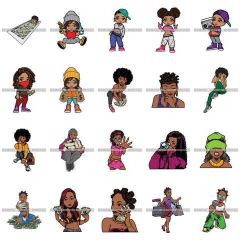 Bundle 20 Bathtub Full Of Money Hustler Lola Boombox Radio Luxury Lifestyle Designs For T-Shirt and Other Products SVG PNG JPG Cutting Files For Silhouette Cricut and More!