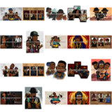 Bundle 20 Gansta Boys Gangster Man Gold Chain Hip Hop Cover Mafia Ganga Black Man Money Power Cash Flow JPG PNG Clipart Cricut Silhouette Cut Cutting