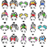 Woman Wearing Headband Make Up Model Long Eyelashes Wink Eye SVG JPG PNG Layered Cutting Files For Silhouette Cricut and More