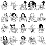 Bundle 20 Gangster Hustler Hustling Hustle Woman 100 Dollar Bill Showing Up Stacks Money Savage Street Hipster Girl PNG JPG SVG Cutting Files For Silhouette Cricut and More!