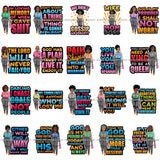 Bundle 20 Afro Lola Life Quotes Fashion Trendy Girl Glamour Vogue .SVG Clipart Vector Cutting Files For Silhouette Cricut and More!