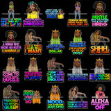 Bundle 20 Afro Lola Hustle Grind Queen Life Quotes Black Background Layer .SVG Cutting Files For Silhouette Cricut and More!