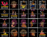 Bundle 20 Afro Woman You Are Unapologetically Dope Black Queen Quotes Nubian Melanin SVG Cutting Files For Silhouette Cricut and More