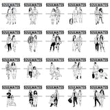 Bundle 20 Soulmates Lovely Couple Relationship Goals True Love PNG JPG SVG Cutting Files For Silhouette Cricut and More!