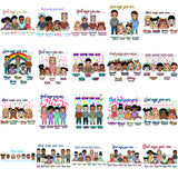 Bundle 20 God Says You Are Kids Girls Boys Bible Verses Black White Hispanic Ethnic Children's Toddler  SVG PNG JPG Cutting Files For Silhouette Cricut and More!