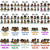 Bundle 20 You Are Amazing Important Blessed Woman Qualities Melanin Nubian Black Girl Magic SVG Cutting Files For Silhouette Cricut and More