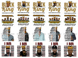 Bundle 20 Afro Man I'm Black King God Says You Are Bible Verses Quotes SVG PNG JPG Cutting Files For Silhouette Cricut and More!