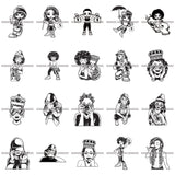 Bundle 20 Hustler Lola Afro Girl Black Woman Hustling Independent Savage Money Cash Hustle Designs For T-Shirt and Other Products SVG PNG JPG Cutting Files For Silhouette Cricut and More!