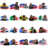 Bundle Mix Countries Attractive Black Man Bearded Hipster SVG Files For Cutting