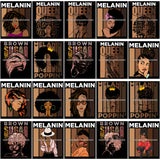 Bundle 20 Brown Sugar Melanin Quotes Layered SVG Black Girl Magic Melanin Popping Hipster Girls SVG JPG PNG Cutting Files For Silhouette Cricut and More