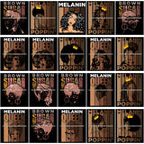 Bundle 20 Brown Sugar Melanin Queen Quotes Layered SVG Black Girl Magic Melanin Popping Hipster Girls SVG JPG PNG Cutting Files For Silhouette Cricut and More