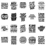 Bundle 20 Sarcastic Life Quotes Silence Is Golden Duct Tape Is Silver lol Funny Quotes Designs For T-Shirt and Other Products SVG PNG JPG Cutting Files For Silhouette Cricut and More!