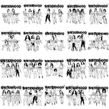 Bundle 20 Sisterhood Dripping Fonts Homies Sisters Black Best Friends Afro Women Melanin Family SVG JPG PNG Vector Clipart Cricut Silhouette Cut Cutting