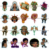 Bundle 20 Hands Praying Cross Dripping Melanin Woman Woman Praying Black Statue Liberty Ebony SVG PNG JPG Cut Files For Silhouette Cricut and More!