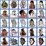 Bundle 25 Grim Reaper Death Baby Angel Wings Mix Bundle Woman Angel Money Mix Bundle SVG PNG JPG Cut Files For Silhouette Cricut and More!