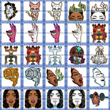 Bundle 25 Bodybuilding Woman Exercise Grind Money Mind Melanin Woman Mix Bundle SVG PNG JPG Cut Files For Silhouette Cricut and More!