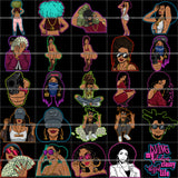 Bundle 25 Melanin Woman Hustling Grind Living My Fabulous Blessed Life Hustler Man Money Maker Mix Bundle SVG PNG JPG Cut Files For Silhouette Cricut and More!