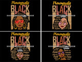 Bundle 4 Afro Lola Phenomenally Black Woman Powerful Educated Precious Hair Quotes Lady Nubian Queen Melanin Popping SVG Cutting Files For Silhouette Cricut and More